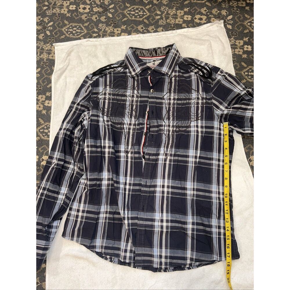 House of Lords Men's Long Sleeve Button Down Shirt Size XL EUC